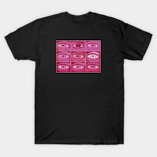 Lesbian Pride Painted Eyes Collage T-Shirt